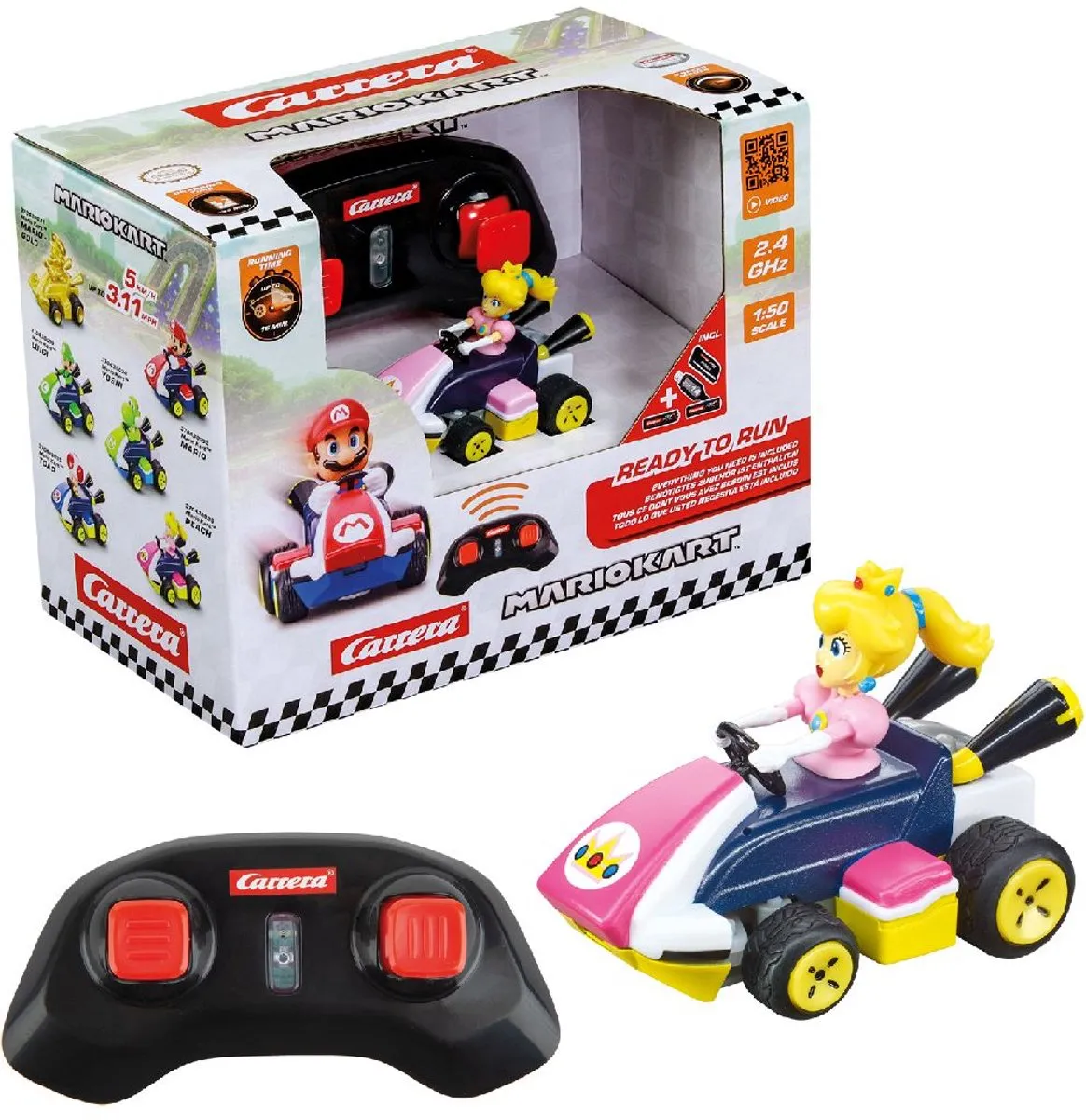 Carrera RC Auto Mini Mario Kart Peach CAR370430036 - 6,2cm