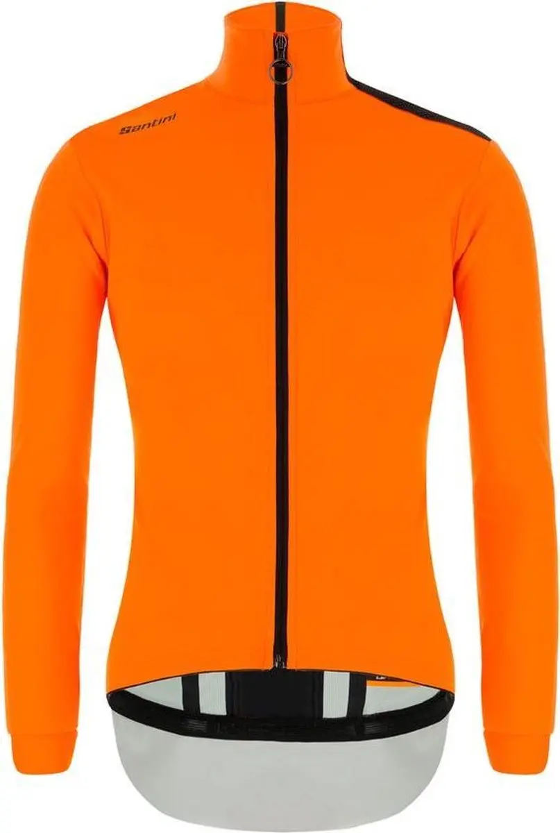 Santini Fietsjack lange mouwen Fluo Oranje Heren