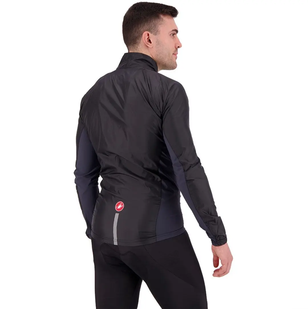 Castelli Squadra Stretch Jacket Windstopper - M - Zwart/Grijs