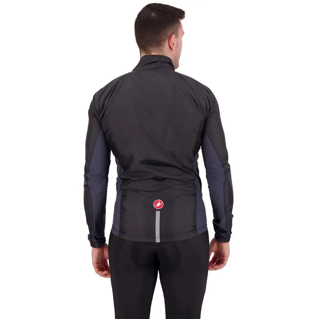 Castelli Squadra Stretch Jacket Windstopper - M - Zwart/Grijs