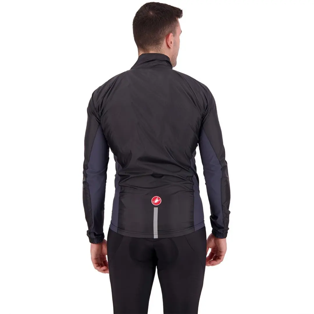 Castelli Squadra Stretch Jacket Windstopper - M - Zwart/Grijs