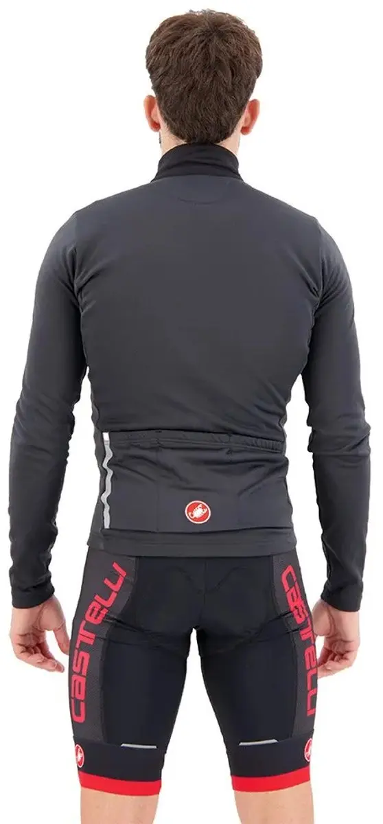Castelli Entrata Thermal Jersey M - Rood/Zwart