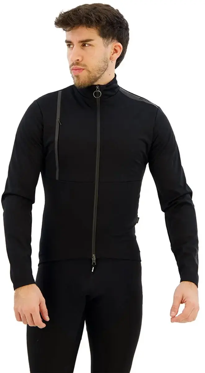 Santini Vega Jas Zwart 3XL Man