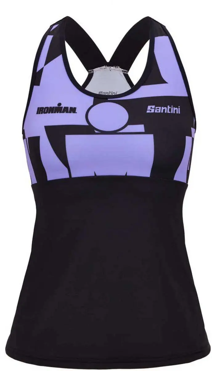 Santini Enigma X Ironman Mouwloos Fietstrui Paars L Vrouw
