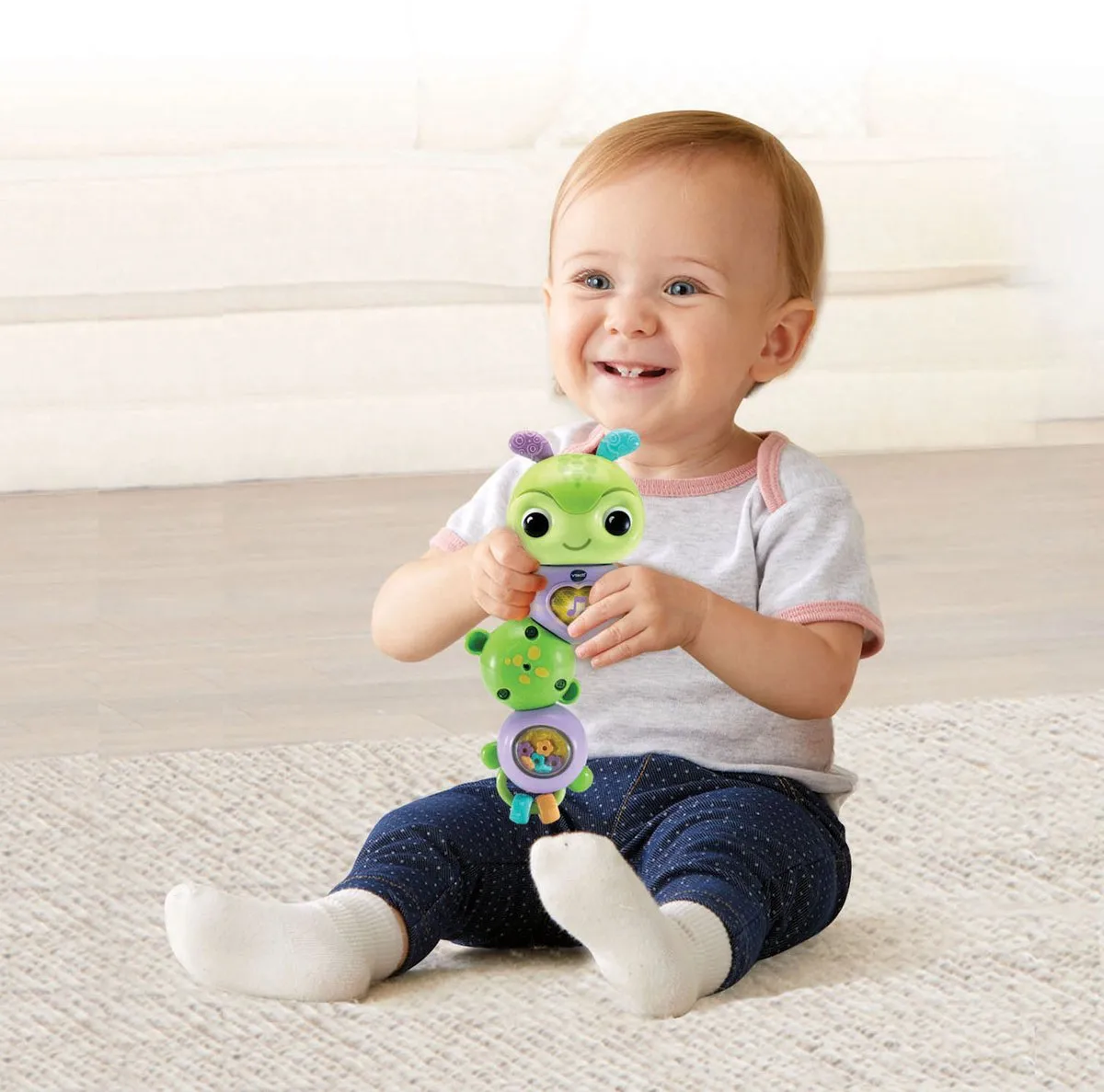 VTech Baby Dierenvriendjes Draai & Wiebel Rupsje Activity Center - Multikleuren