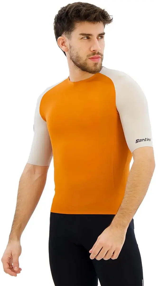 Santini Pelle Stelth Fir Wielertrui - Oranje - 3XL - afbeelding 6 van 6