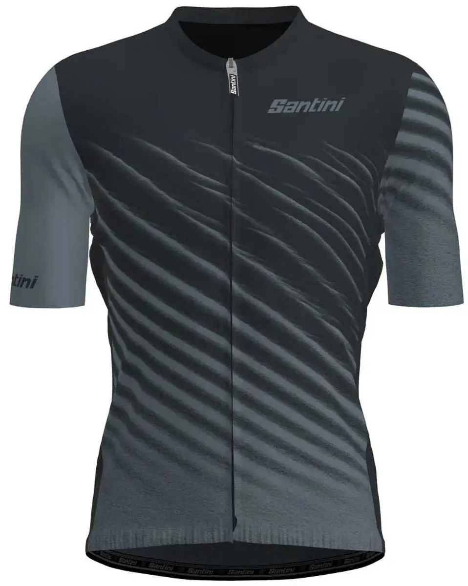 Santini Astro Korte Mouw Wielertrui M - Zwart