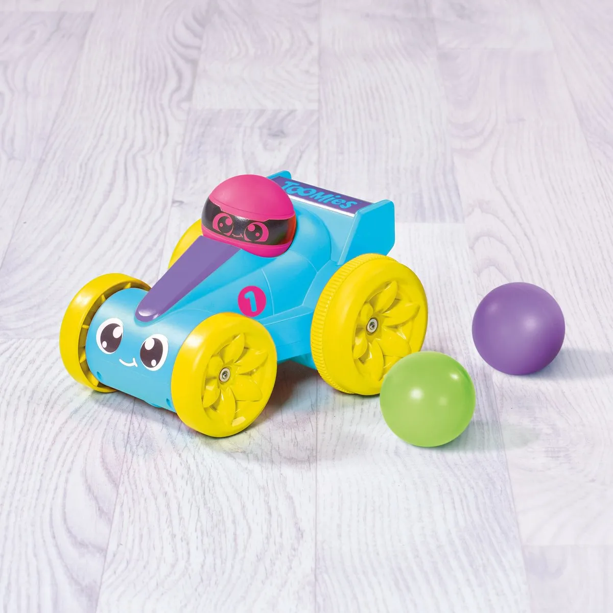 Tomy Pop & Go Racewagen - Blauw