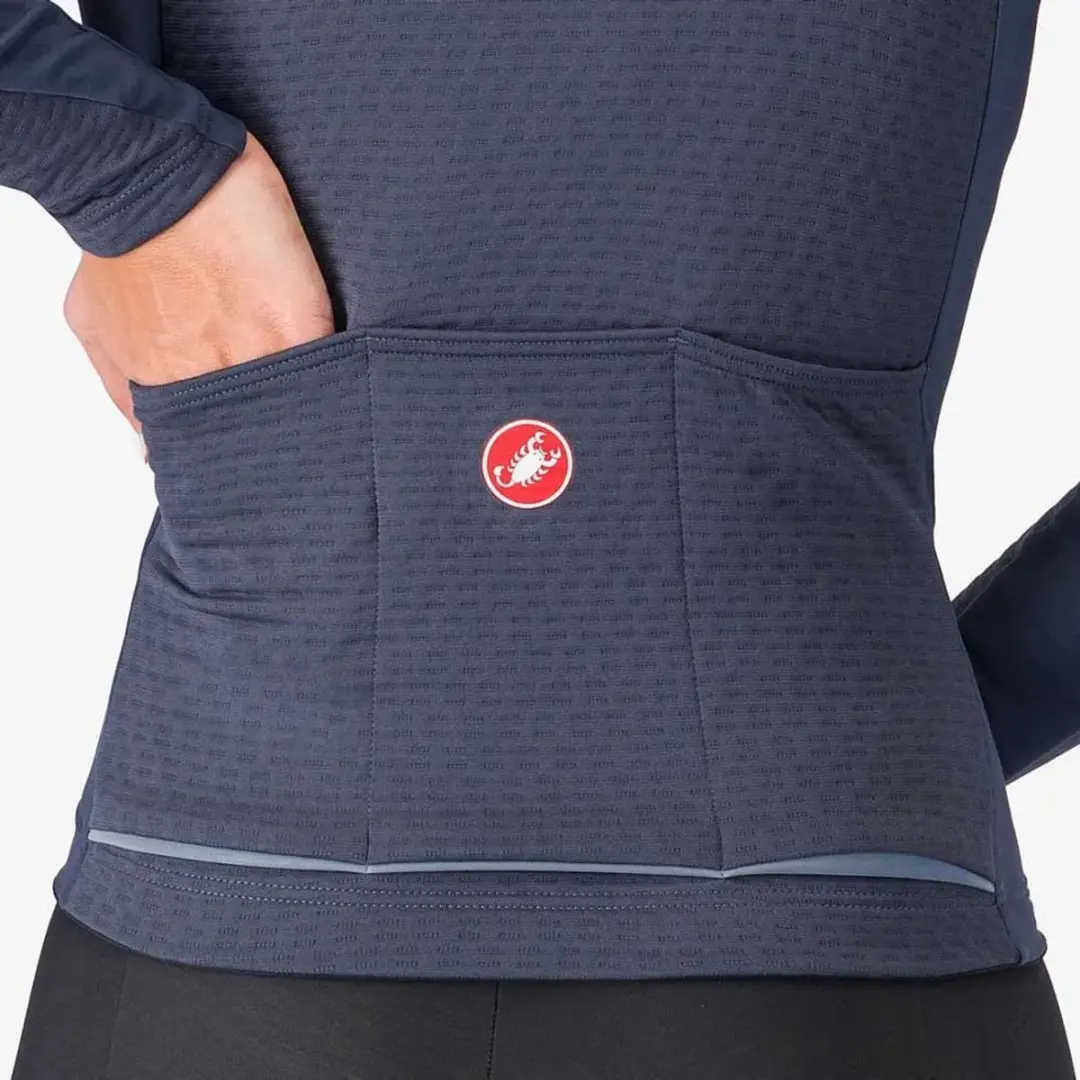 Castelli Sfida 3 Trui Lange Mouwen - XL - Twilight Blue