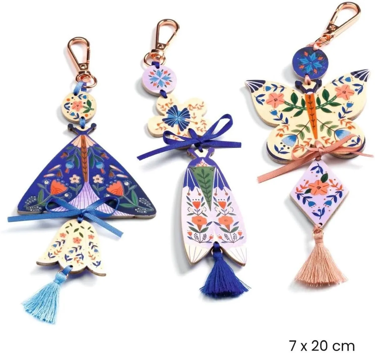Djeco Butterflies Knutselset - Sieraden Maken - Multicolor