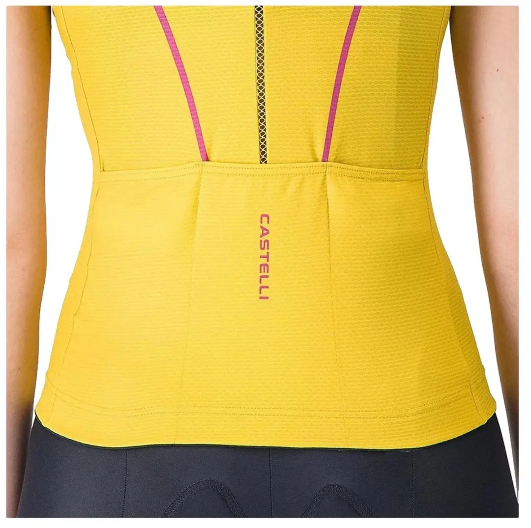 Castelli Anima Flow Mouwloos Fietstrui - Geel - afbeelding 4 van 4