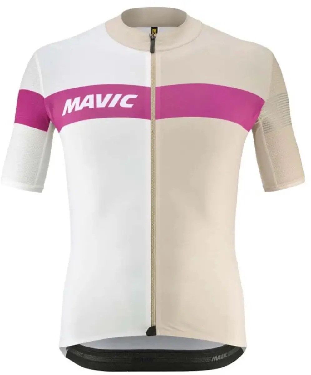 Mavic Ksyrium Pro Wielertrui - S - Beige/Wit