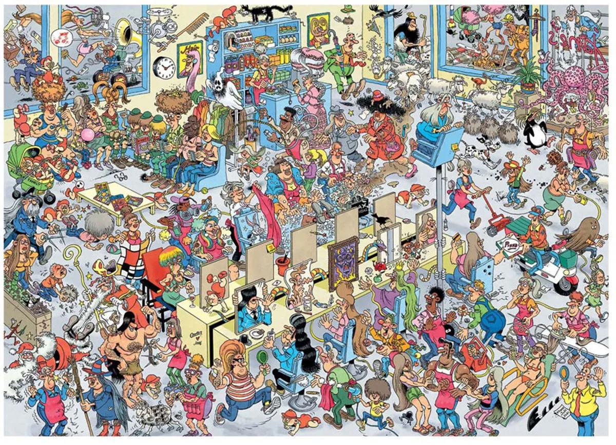 Jumbo JvH Puzzel Bij De Kapper 1000 Stuks - Multicolor