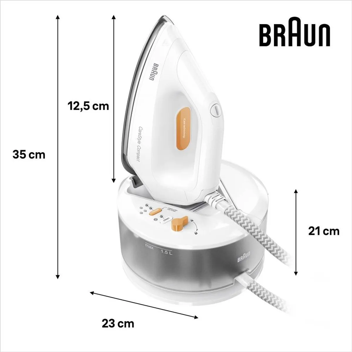 Braun CareStyle IS2132WH Stoomgenerator - 2400W - Wit