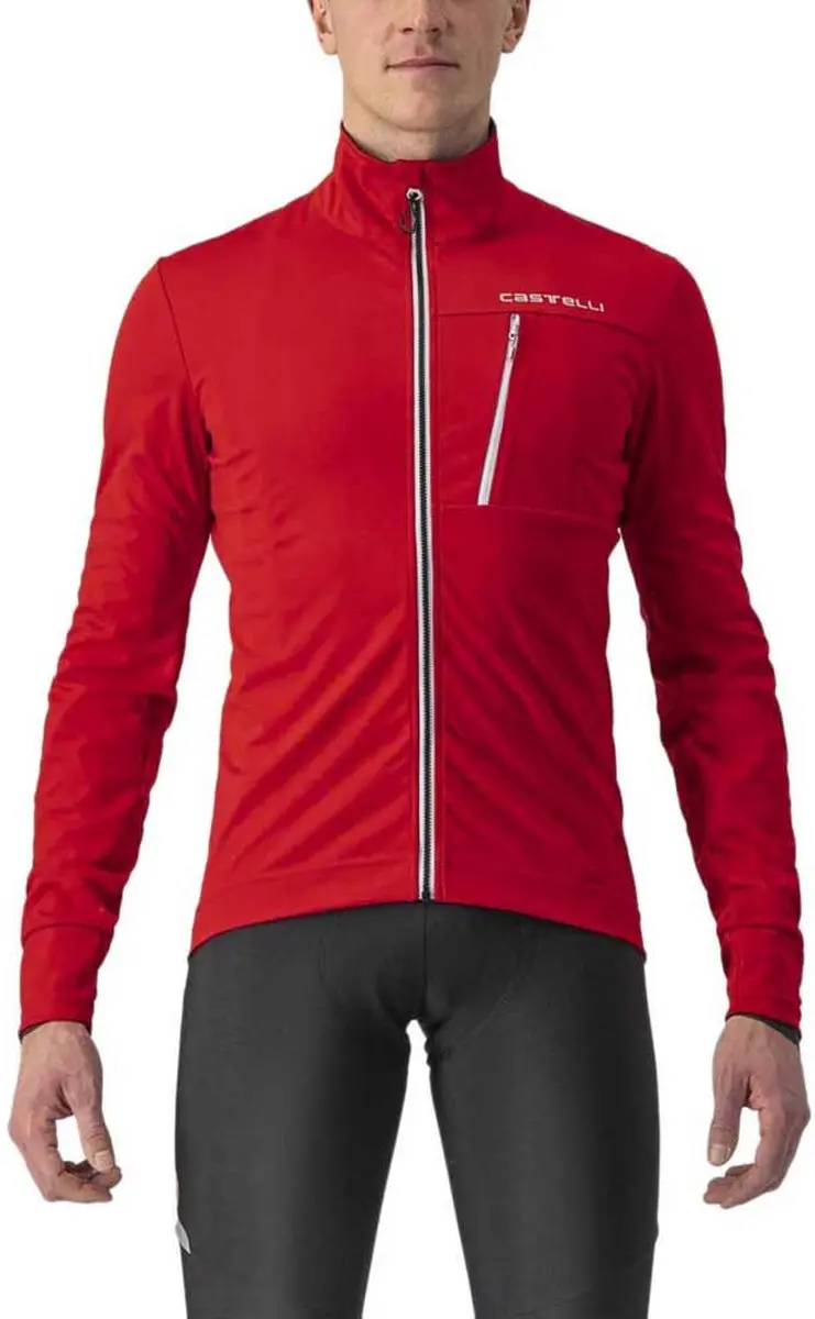 Castelli GO fietsjas RED/SILVER GRAY