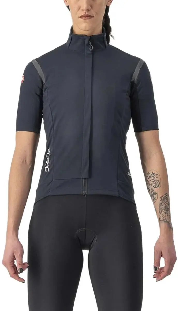 Castelli Gabba Ros 2 Gore-tex Infinium™ Windstopper® Kortmouwjas Zwart S Vrou