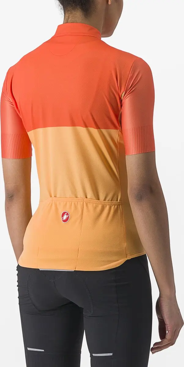 Castelli Fietsshirt Korte Mouwen Dames Oranje