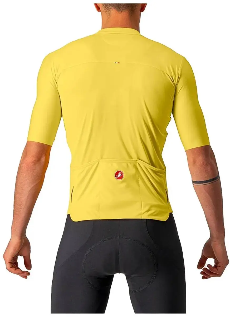 Castelli Prologo 7 Korte Mouw Wielertrui Geel M - afbeelding 3 van 4