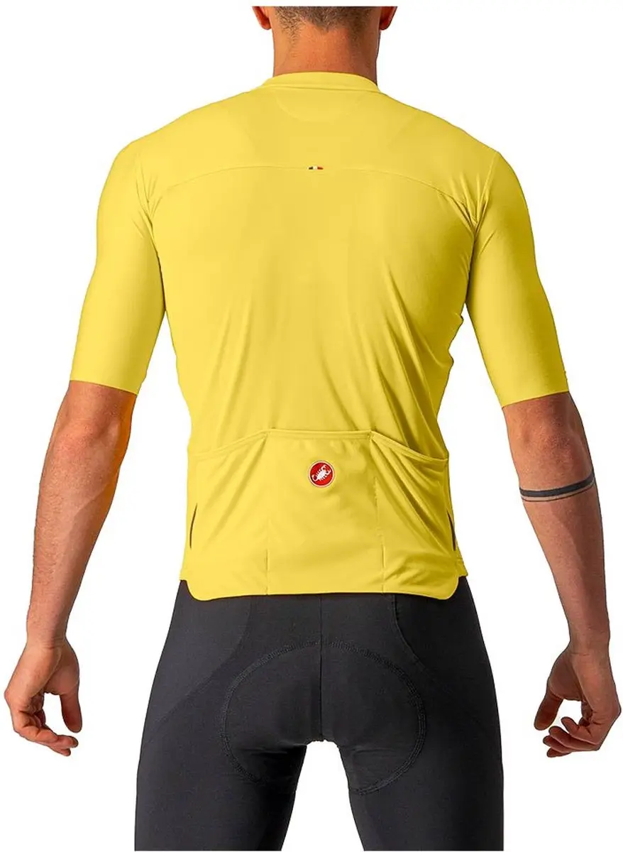 Castelli Prologo 7 Korte Mouw Wielertrui Geel M - afbeelding 2 van 4