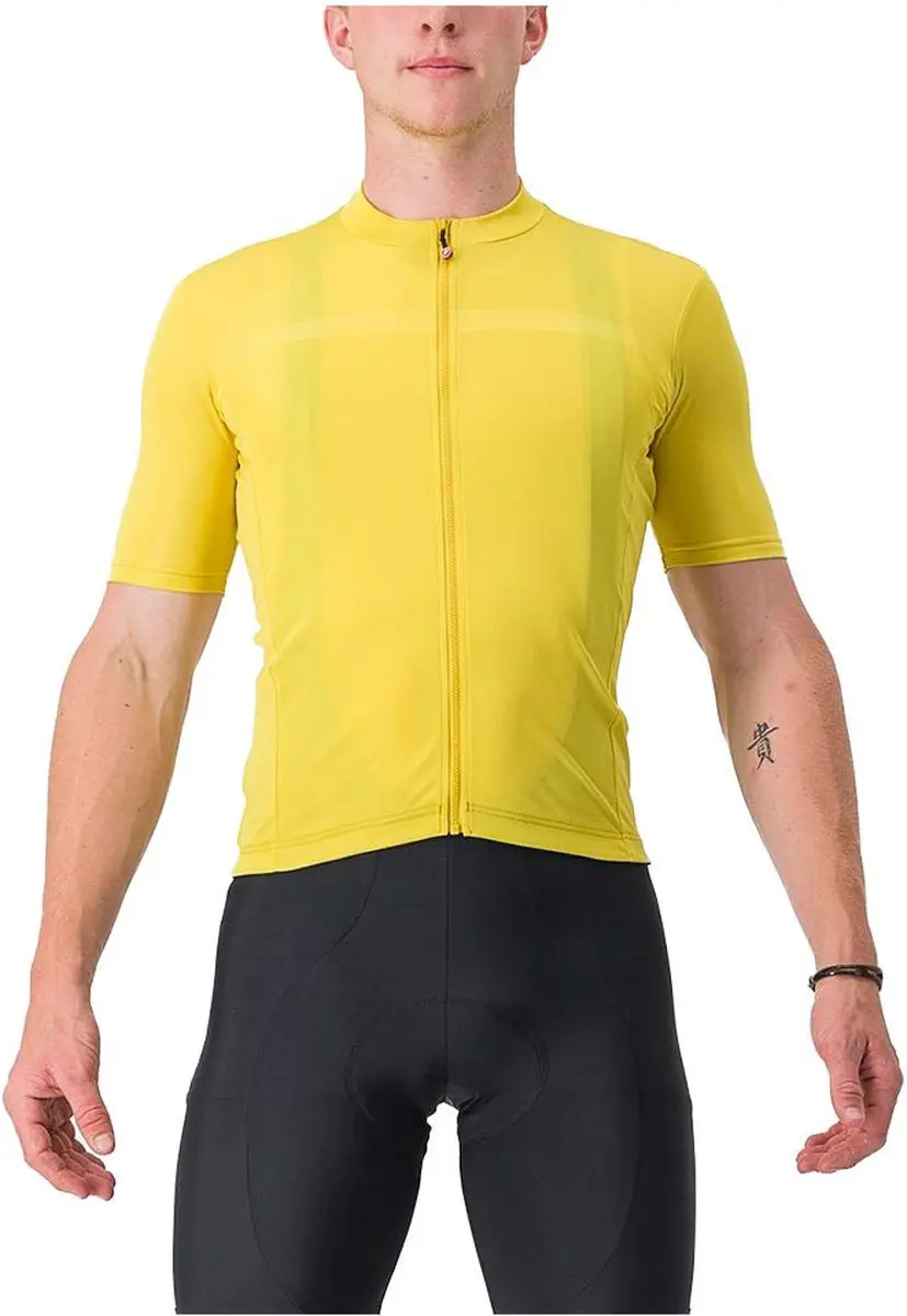 Castelli Classifica Korte Mouw Wielertrui Geel S Man