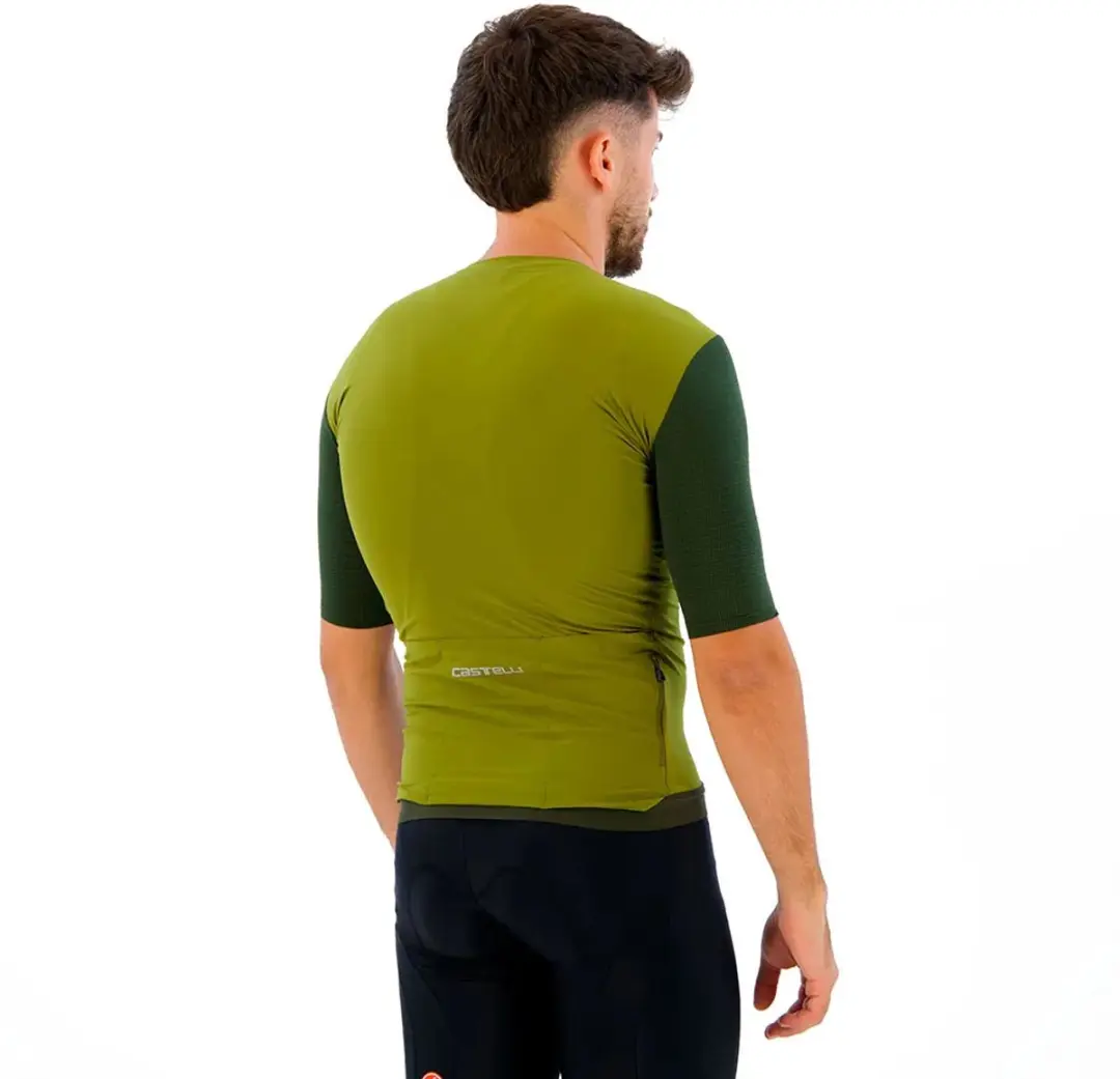 Castelli Premio Korte Mouw Wielertrui - S - Avocado Green
