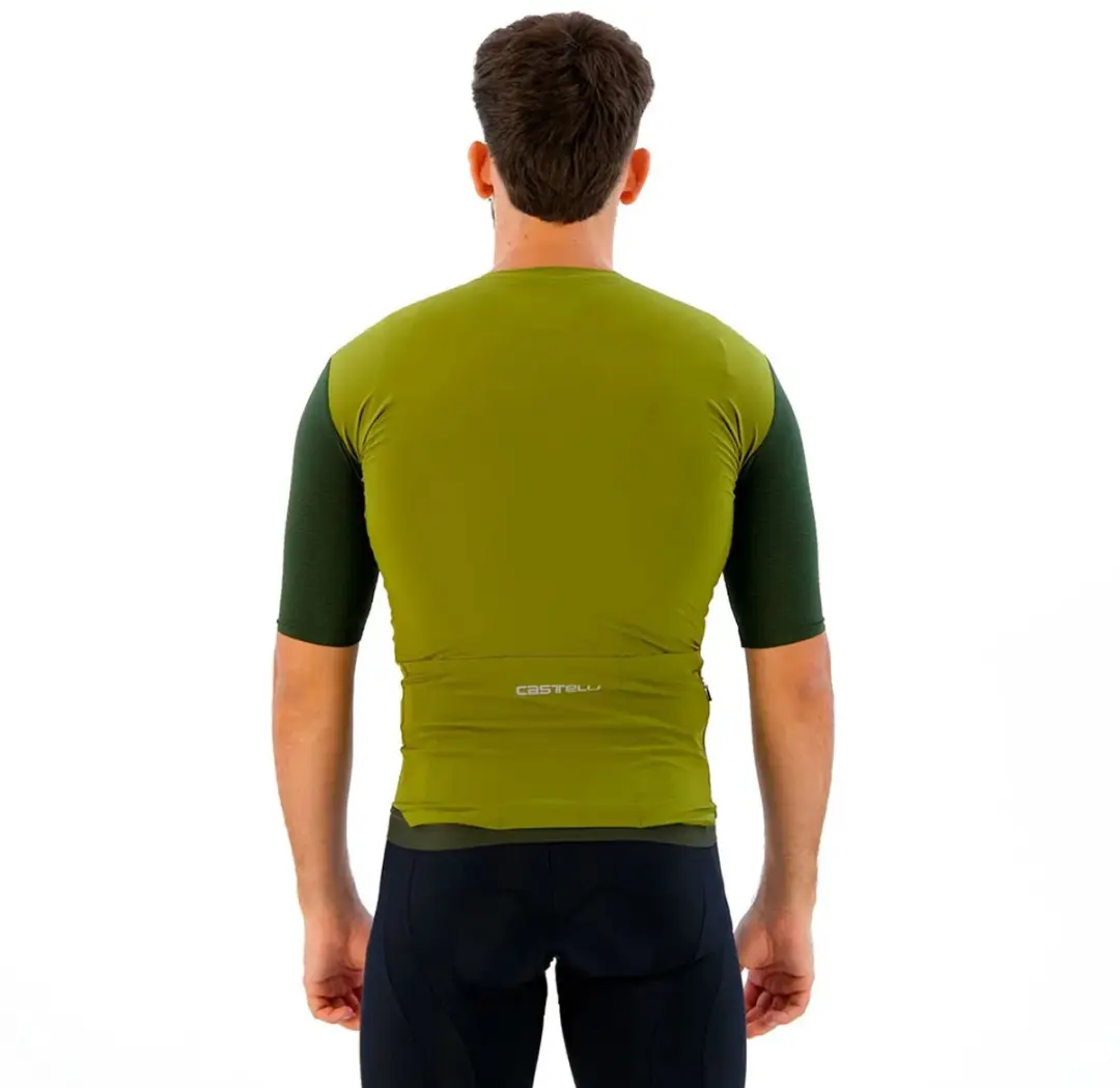 Castelli Premio Korte Mouw Wielertrui - S - Avocado Green