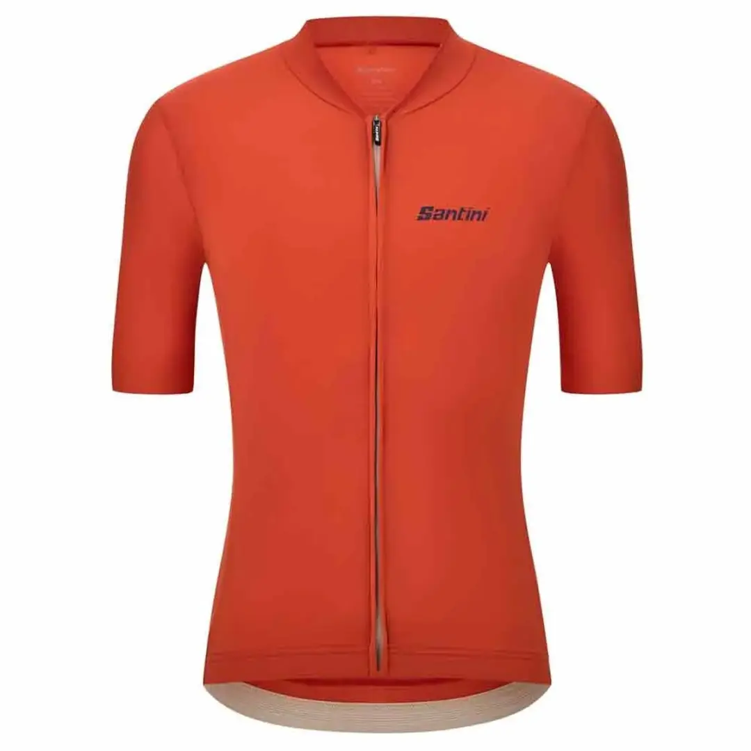 Santini Sensation Korte Mouw Wielertrui L - Oranje
