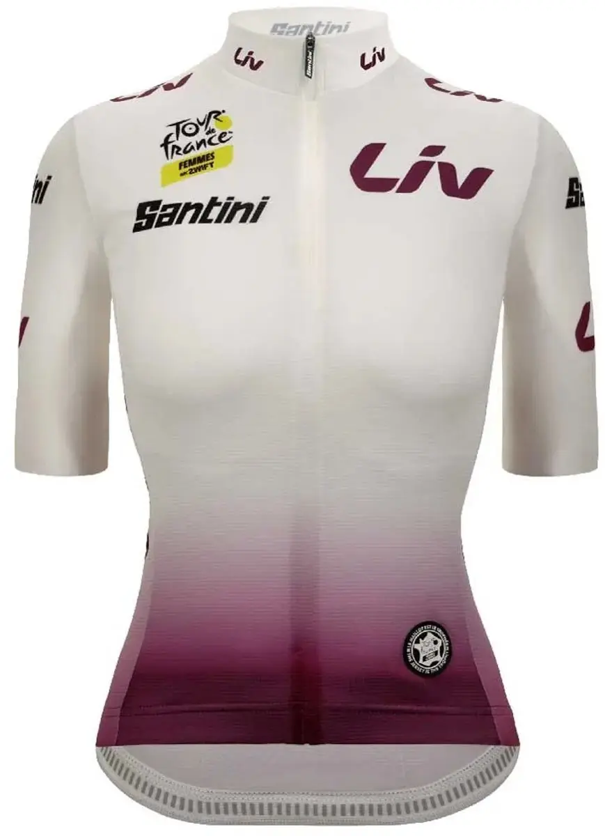 Santini Tour De France Avec Zwift 2025 Wielertrui Wit L