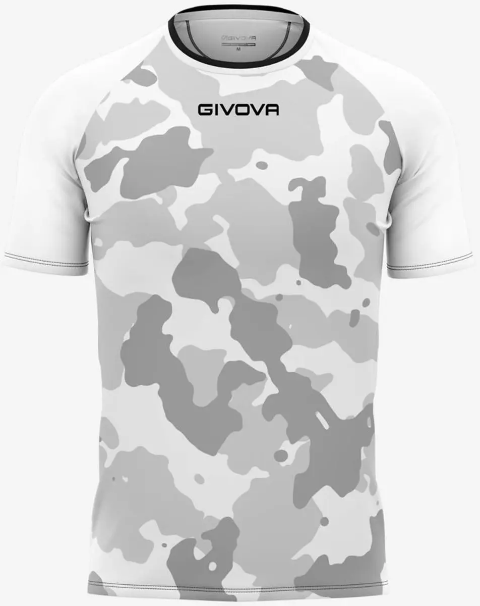 Givova Heren T-shirt Army Wit-grijs - XL