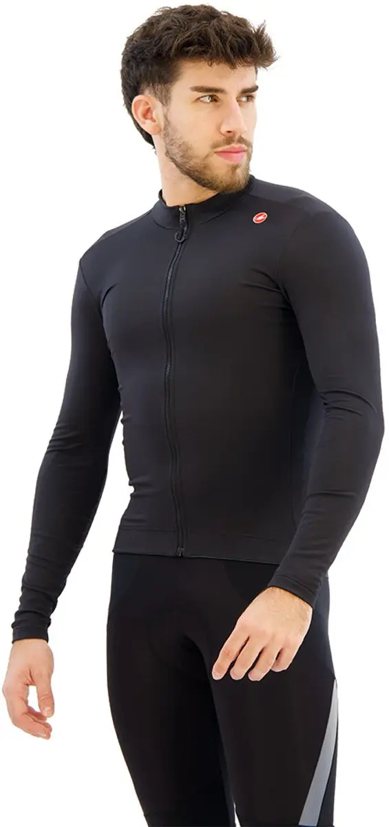 Castelli Espresso Thermal Fietsshirt Lange Mouw - S - Zwart