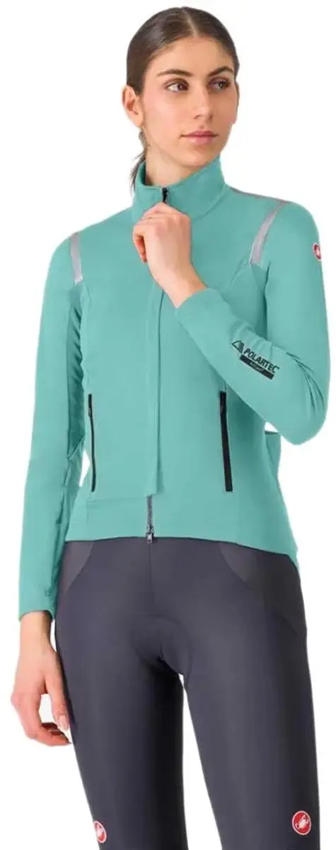 Castelli Perfetto Ros 3 Jas - S - Pool Blue/Black Reflex