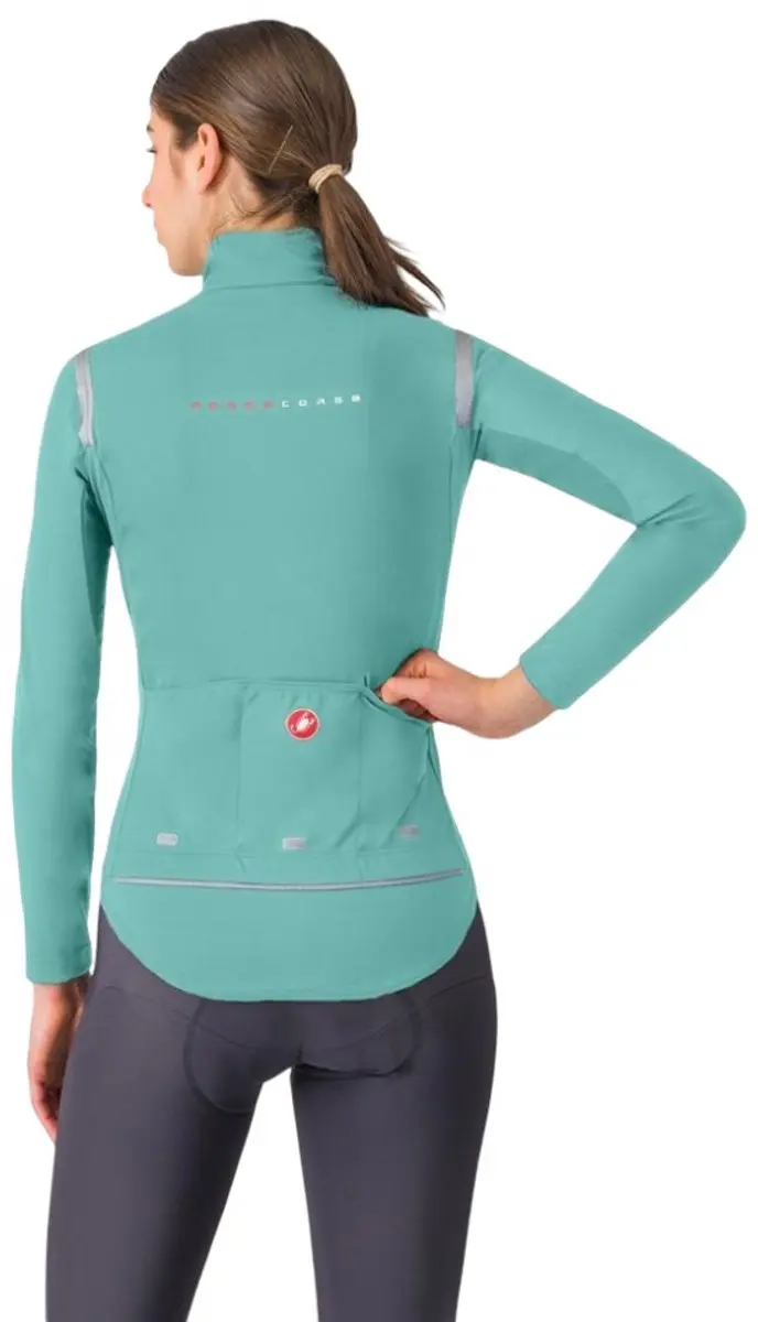 Castelli Perfetto Ros 3 Jas - S - Pool Blue/Black Reflex