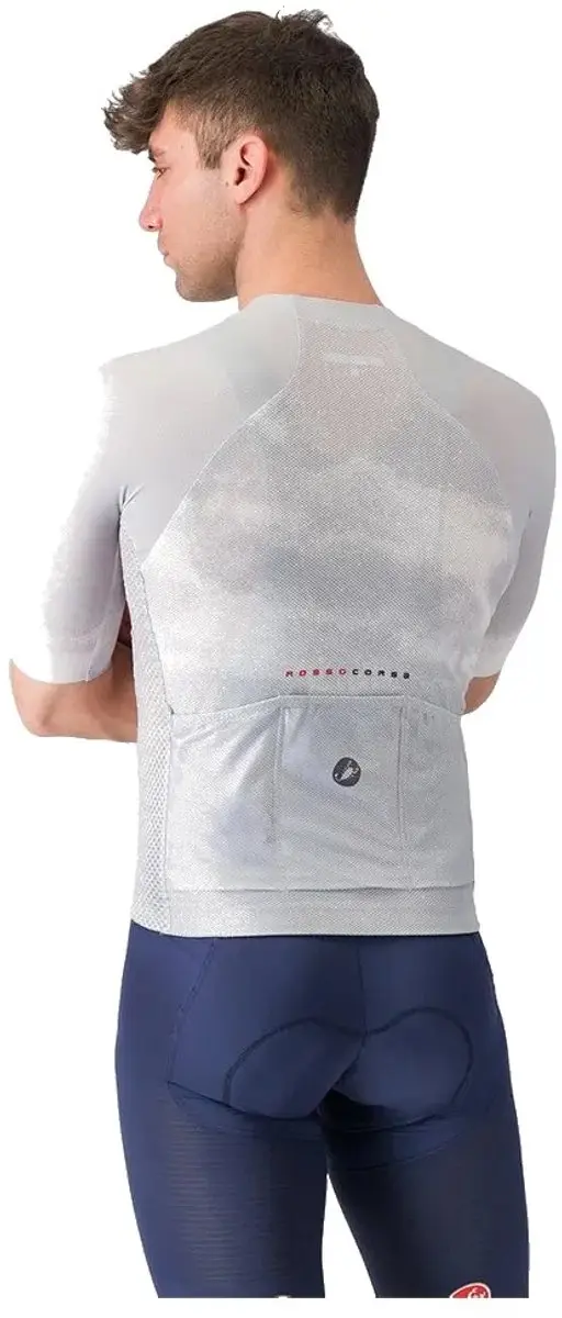 Castelli Climber's A/C Korte Mouw Wielertrui - Grijs - XXL