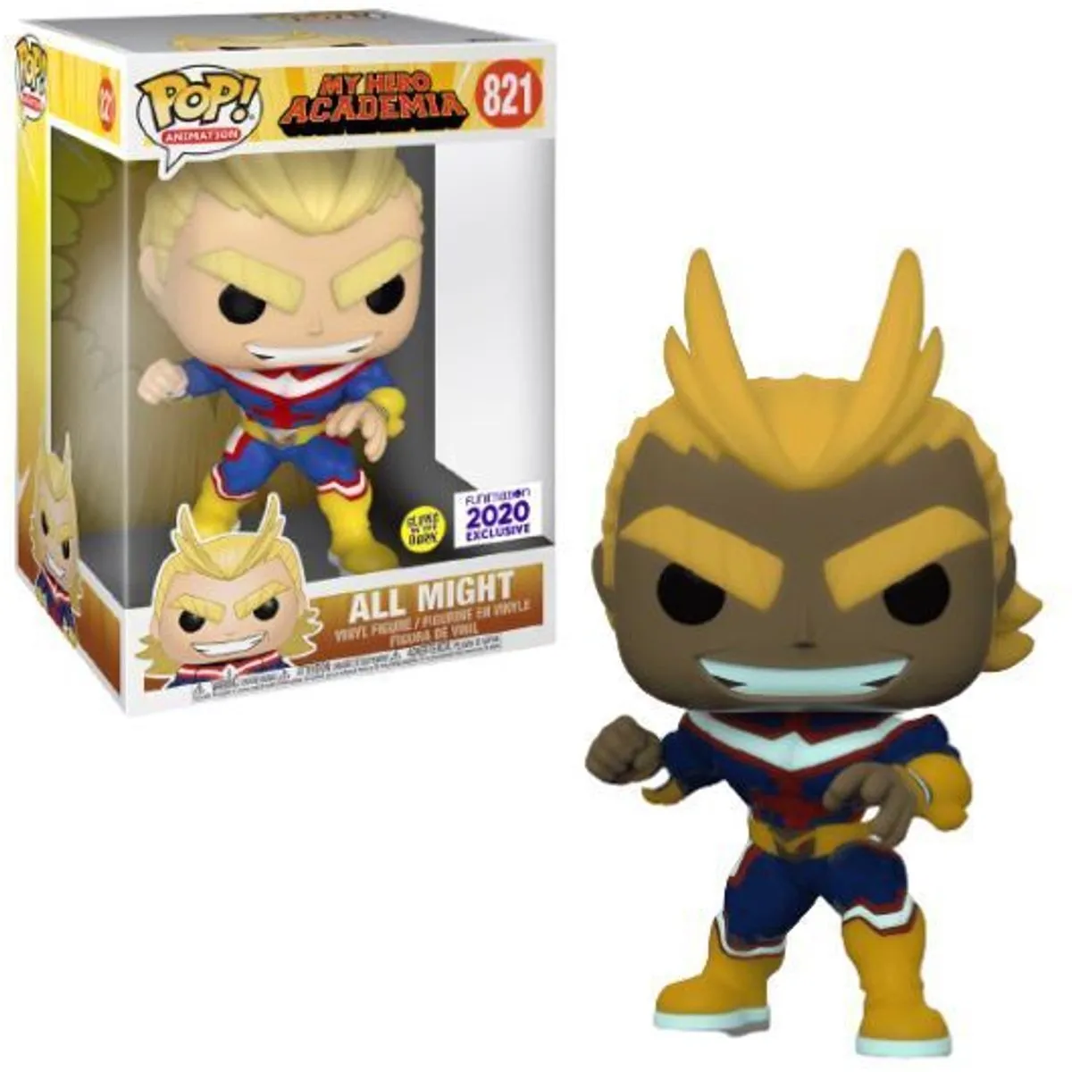 Funko Pop! My Hero Academia All Might 10 Inch Glow-in-the-Dark - afbeelding 5 van 6
