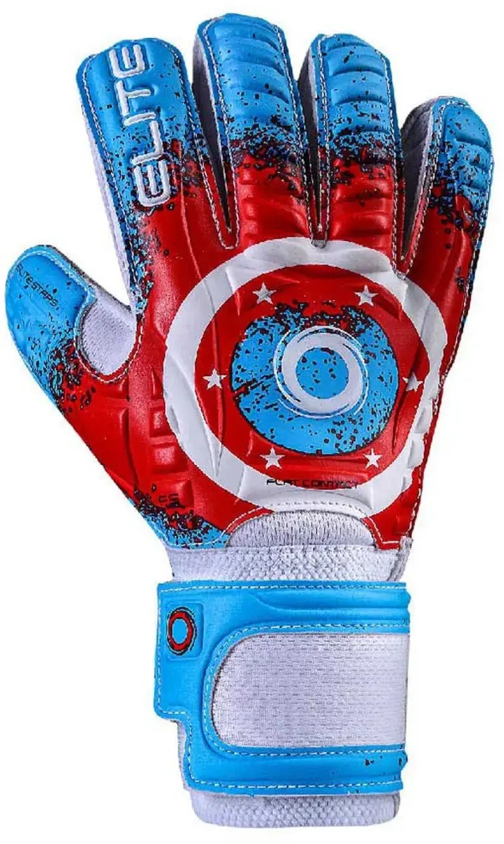 Elite Keepershandschoenen Kind Stars - Maat 5 - Blauw/Rood/Wit - afbeelding 6 van 6