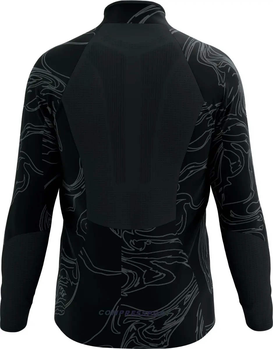 Compressport Hurricane Windproof Jacket M - Black/Aurora - afbeelding 4 van 6
