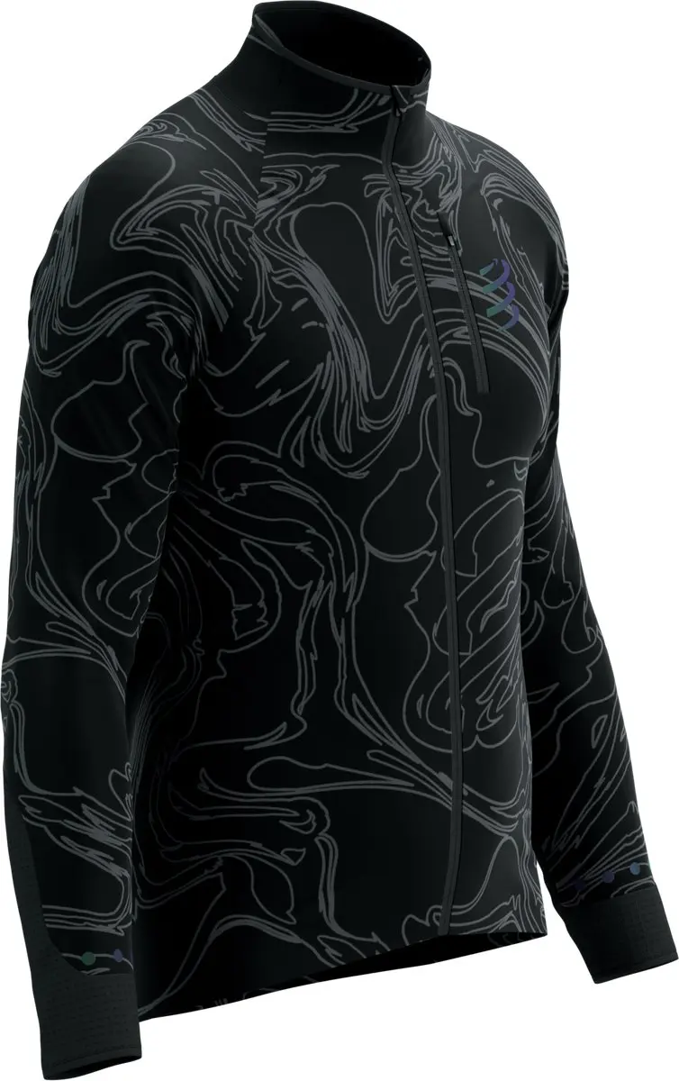Compressport Hurricane Windproof Jacket M - Black/Aurora - afbeelding 5 van 6