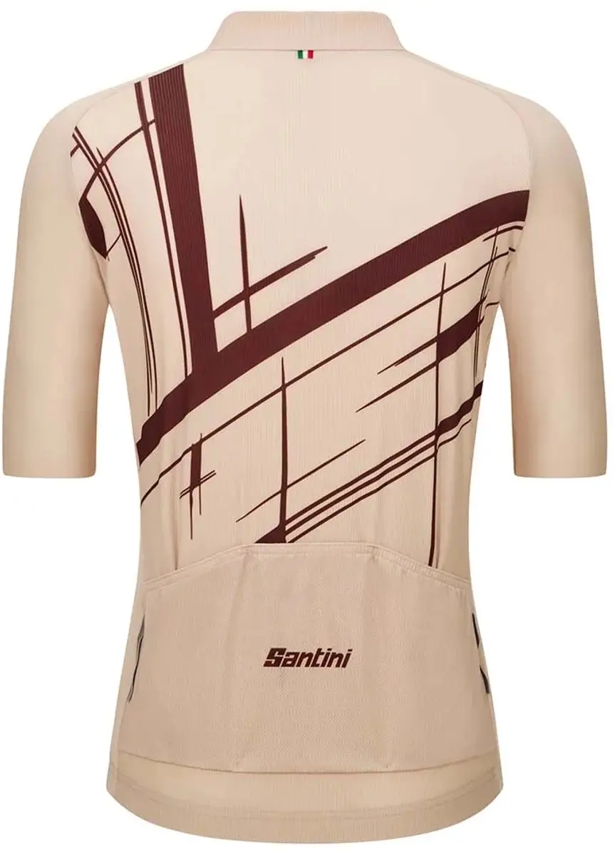 Santini Sketch Wielertrui - L - Cappuccino
