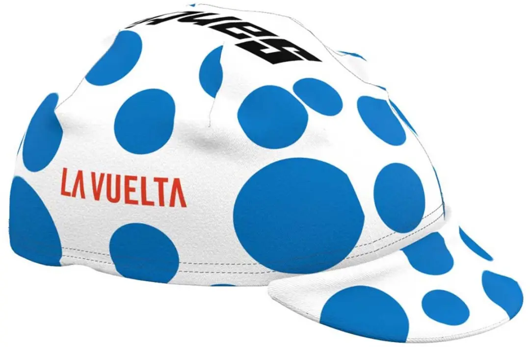 Santini La Vuelta Mountain Leader Pet - Blauw/Wit