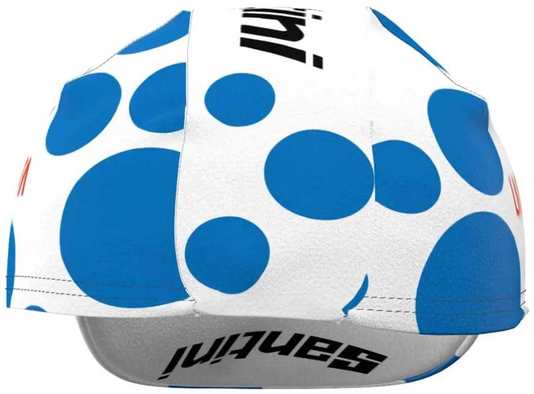 Santini La Vuelta Mountain Leader Pet - Blauw/Wit