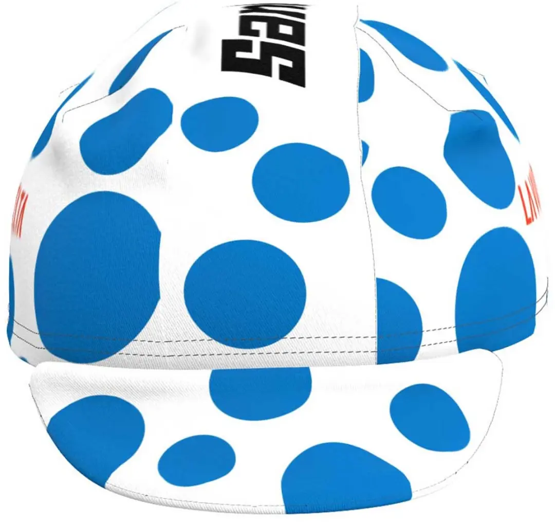 Santini La Vuelta Mountain Leader Pet - Blauw/Wit