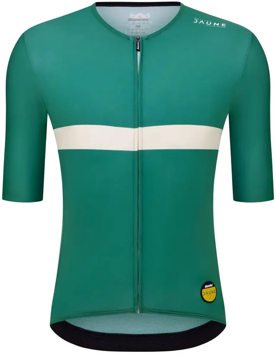 Santini Mj Col Du Tourmalet Korte Mouw Wielertrui Groen XL