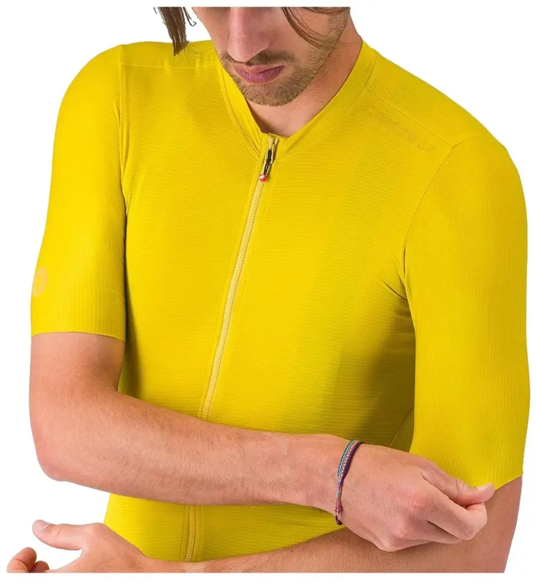 Castelli Espresso 2 Korte Mouw Wielertrui - Geel S