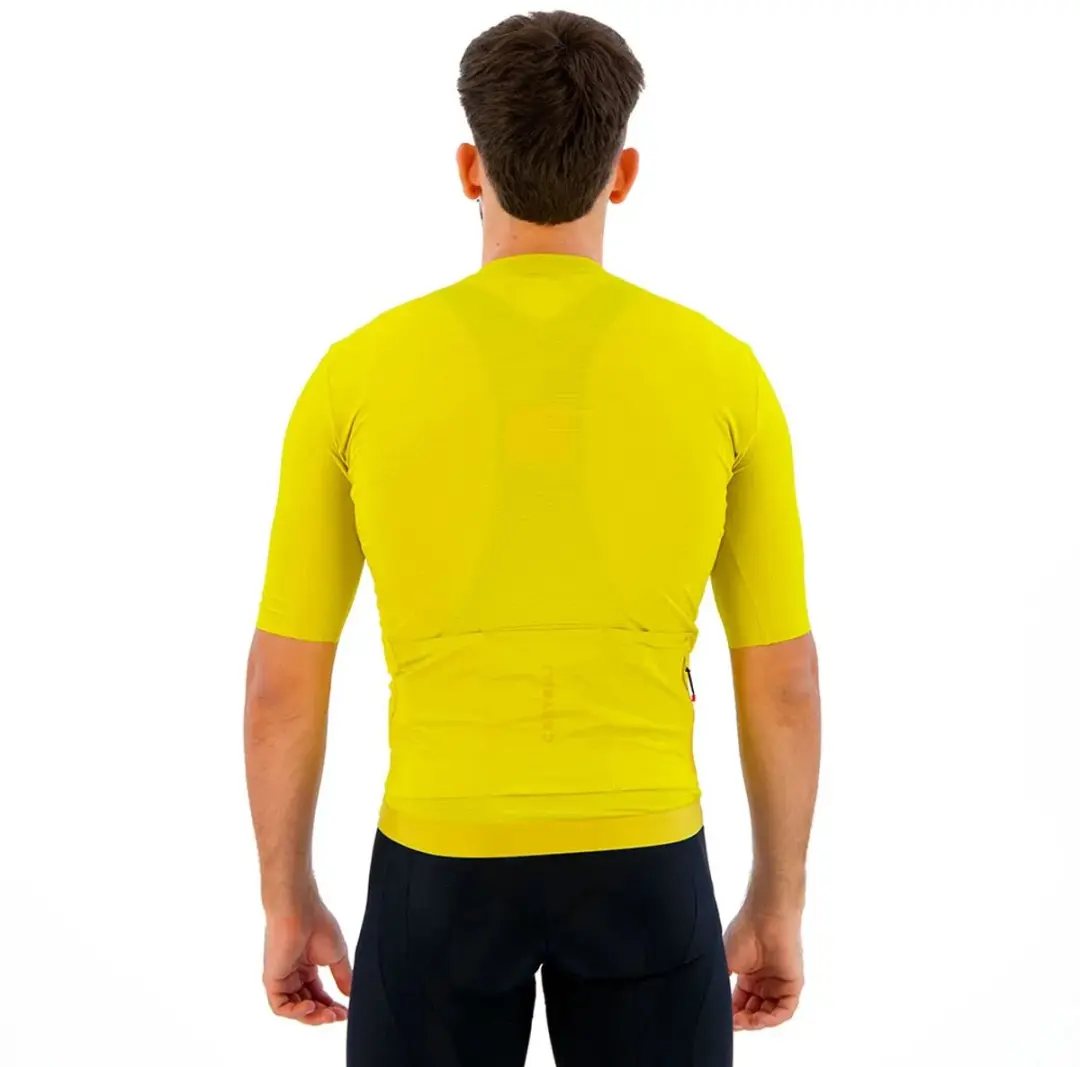 Castelli Espresso 2 Korte Mouw Wielertrui - Geel S