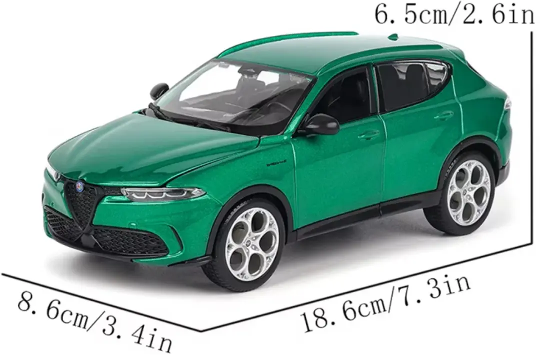 Bburago Alfa Romeo Tonale 2022 1:24 Model - Groen - afbeelding 5 van 6