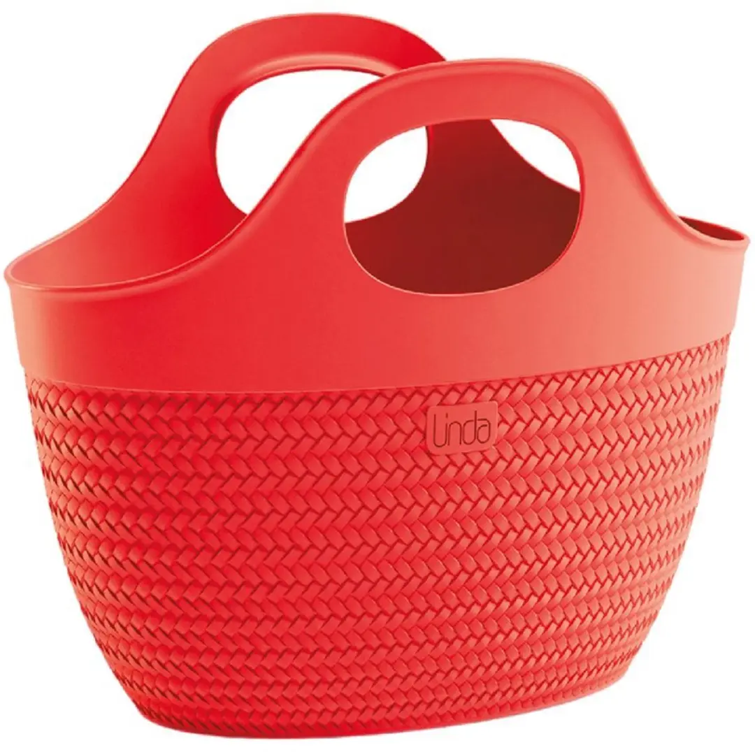 van der Meulen strandtas Linda Bag Compact rood