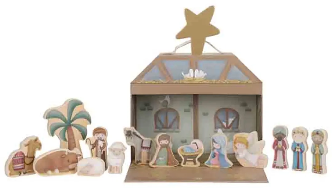 Little Dutch Kerststal Speelkoffer - Multi