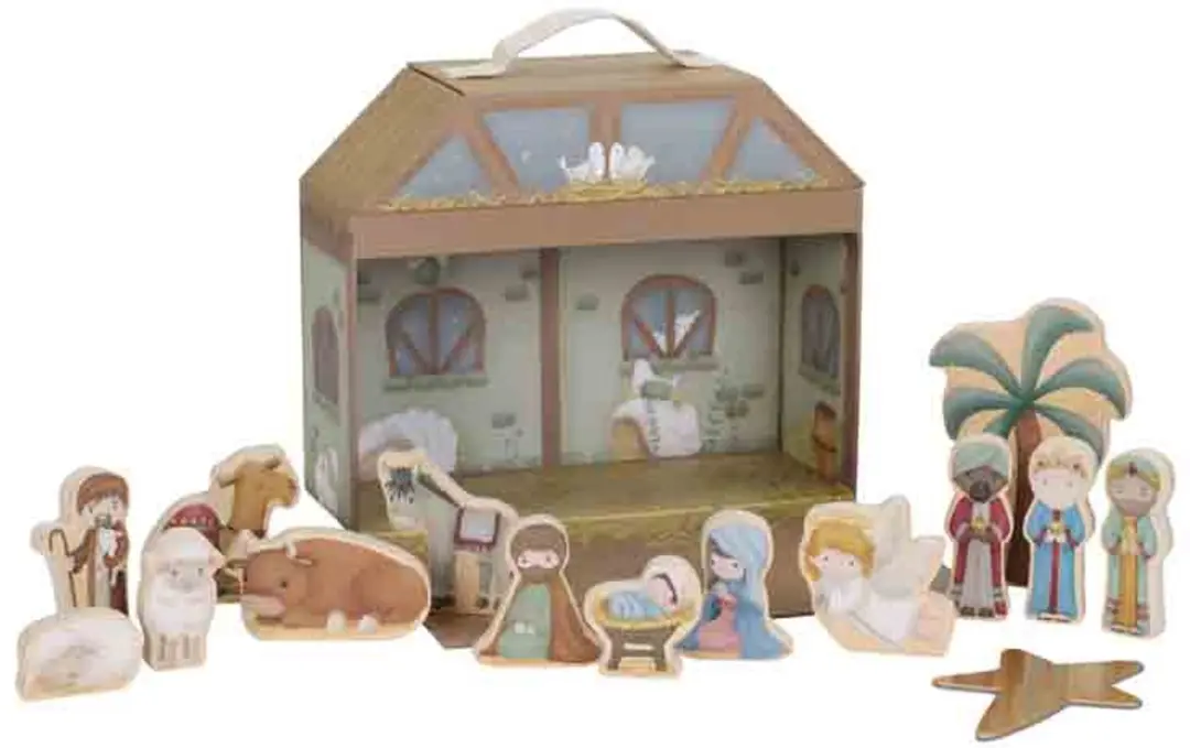 Little Dutch Kerststal Speelkoffer