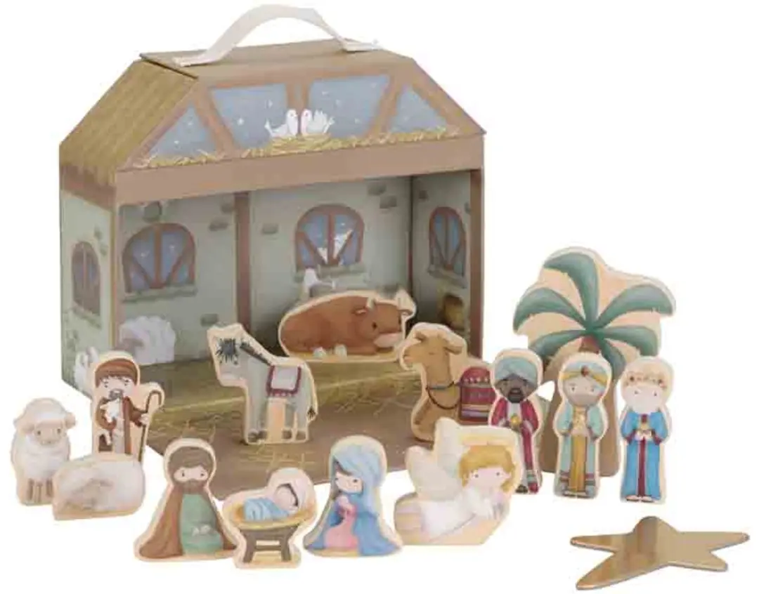 Little Dutch Kerststal Speelkoffer - Multi