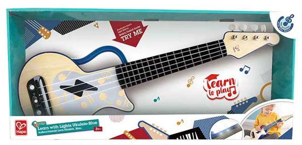 Hape Elektrische Lern-Ukulele - Blauw